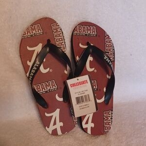 Alabama Crimson Tide flip flops women's size 5/6 nwt